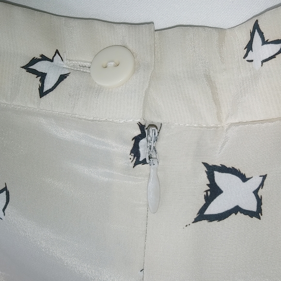 West Bay 22W Cotton Blossom Patterned Skirt in Beige Brown Plus Workwear - Picture 6 of 11